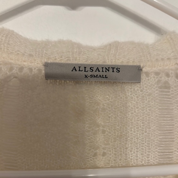 All Saints Cream Cardigan Sweater - Picture 2 of 9